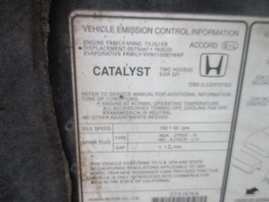 1997 HONDA ACCORD EX 4DR DARK GREEN 2.7L AT A16480